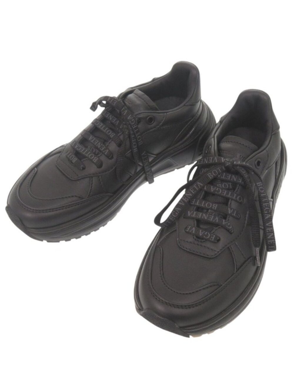 Bottega Veneta Speed Star Leather Black Sneakers 37